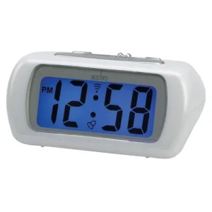 Acctim Clock Radios*12342 Auric Alarm Clock with Blue Backlight - White