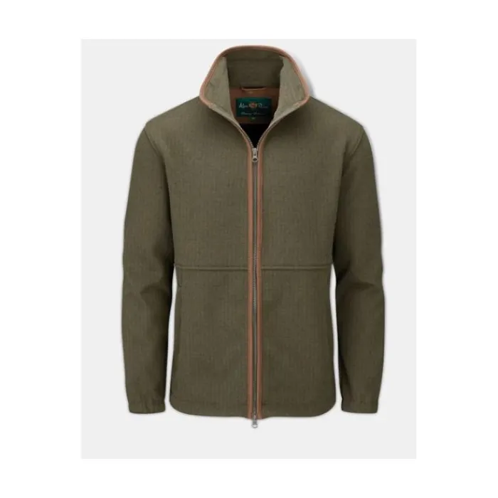 alan_paine_aylsham_fleece_0-1.webp Alan Paine Ltd Coats & Jackets*Alan Paine Aylsham Fleece Jacket Green Herringbone