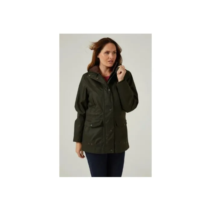 alan_paine_fernley_ladies_3.webp Women Alan Paine Ltd Coats & Jackets*Alan Paine Fernley Ladies Field Coat - Woodland