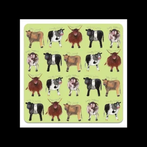 Alex Clark Art Ltd Kitchen And Dining | Tableware*Alex Clark Coaster - Cows