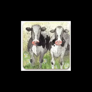 Alex Clark Art Ltd Kitchen And Dining | Tableware*Alex Clark Coaster - Curious Cows