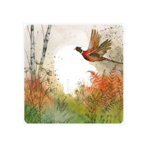 Alex Clark Art Ltd Kitchen And Dining | Tableware*Alex Clark Pheasant + Braken Coaster