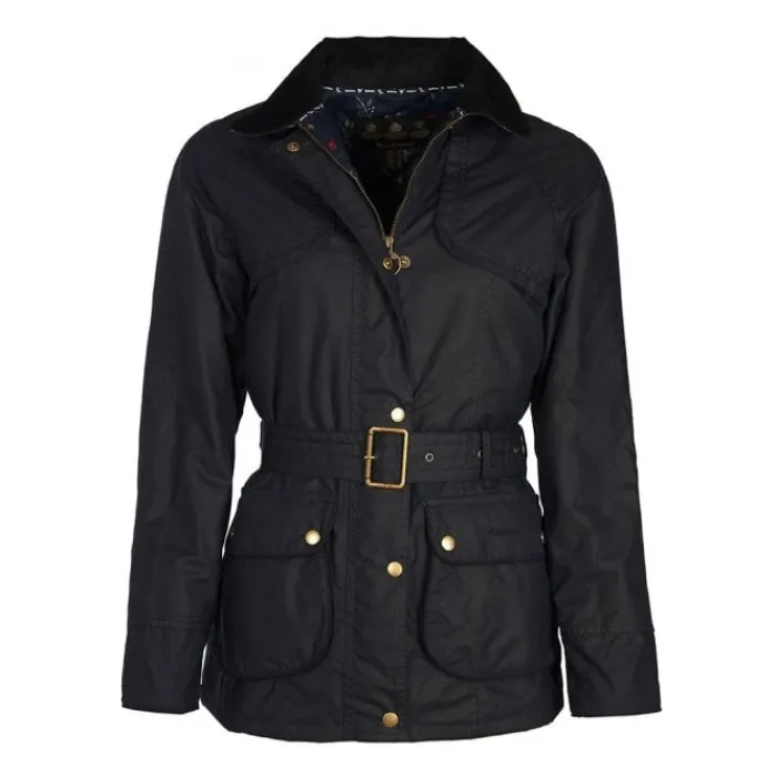 barbour_ambleside_wax_jac_0.webp Women J Barbour + Son Ltd Coats & Jackets*Barbour Ambleside Wax Jacket Navy