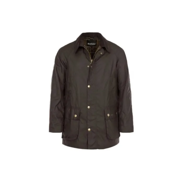 barbour_ashby_wax_jacket__2.webp J Barbour + Son Ltd Coats & Jackets*Barbour Ashby Wax Jacket - Olive