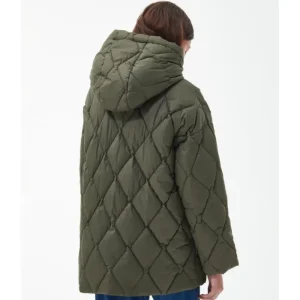 Women J Barbour + Son Ltd Coats & Jackets*Barbour Aster Quilt Coat Deep Olive