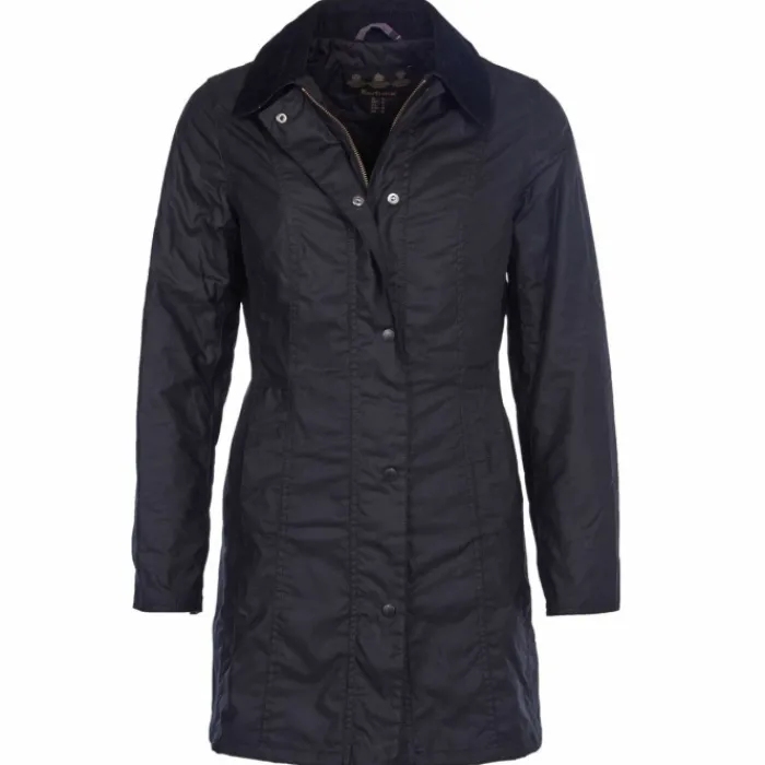 barbour_belsay_wax_jacket_0.webp Women J Barbour + Son Ltd Coats & Jackets*Barbour Belsay Wax Jacket Black