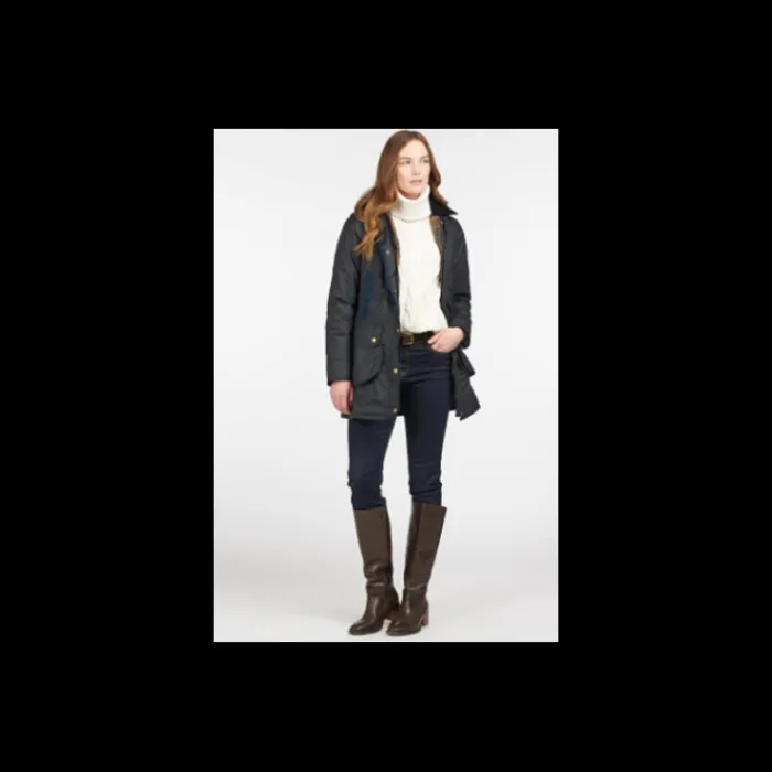 barbour_bower_womens_wax__0.webp Women J Barbour + Son Ltd Coats & Jackets*Barbour Bower Womens Wax Jacket - Navy