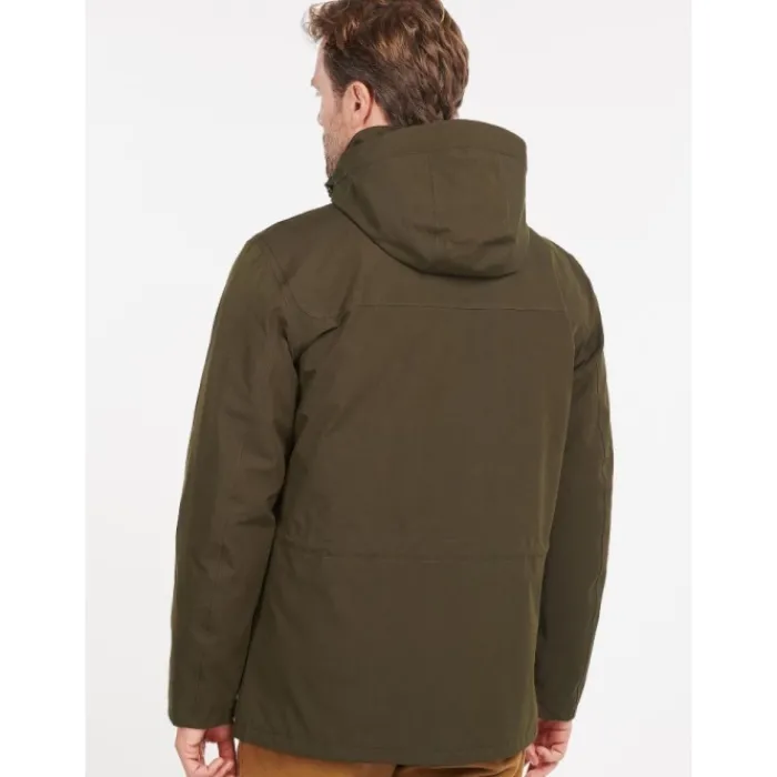 barbour_brockstone_jacket_1.webp J Barbour + Son Ltd Coats & Jackets*Barbour Brockstone Jacket - Dark Olive