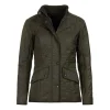 Women J Barbour + Son Ltd Coats & Jackets*Barbour Cavalry Polarquilt Jacket - Dark Olive