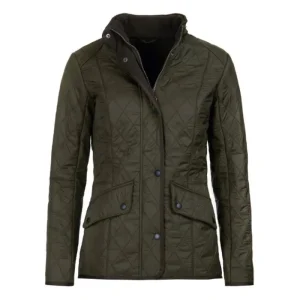 Women J Barbour + Son Ltd Coats & Jackets*Barbour Cavalry Polarquilt Jacket - Dark Olive