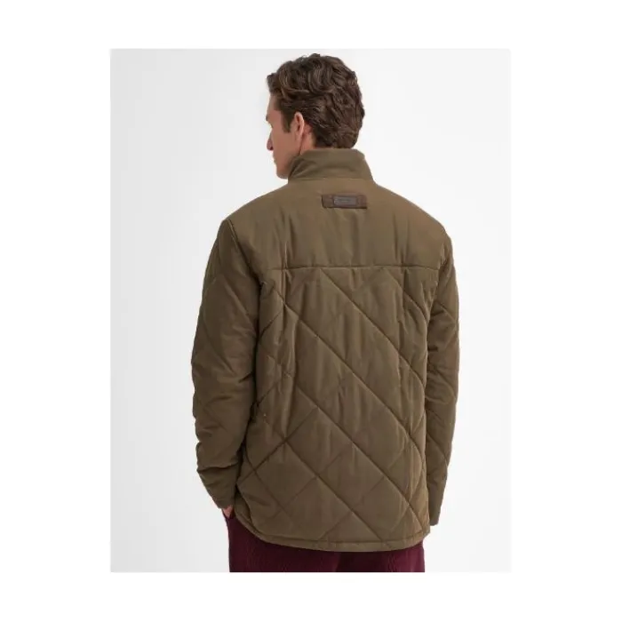 barbour_elter_quilted_jac_1.webp J Barbour + Son Ltd Coats & Jackets*Barbour Elter Quilted Jacket - Dark Olive