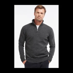 J Barbour + Son Ltd Jumpers & Cardigans*Barbour Lambswool Essential Half Zip Jumper