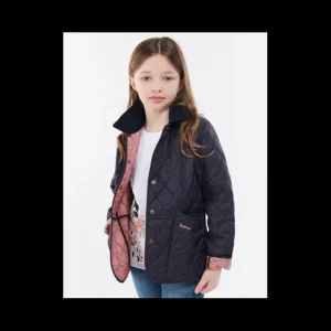J Barbour + Son Ltd Coats & Jackets*Barbour Liddesdale Girls Quilted Jacket - Navy