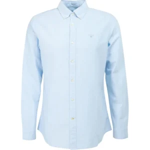 J Barbour + Son Ltd Shirts*Barbour Oxtown Tailored Fit Shirt - Sky