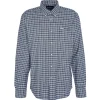 J Barbour + Son Ltd Shirts*Barbour Tanlaw Tailored Fit Check Shirt - Blue