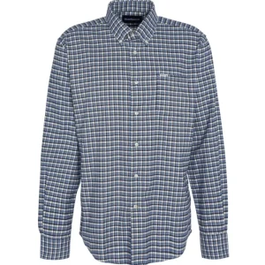 J Barbour + Son Ltd Shirts*Barbour Tanlaw Tailored Fit Check Shirt - Blue