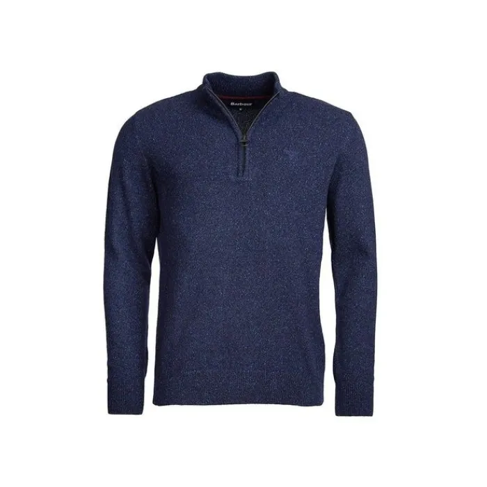 barbour_tisbury_half_zip__0.webp J Barbour + Son Ltd Jumpers & Cardigans*Barbour Tisbury Half Zip Sweater Navy