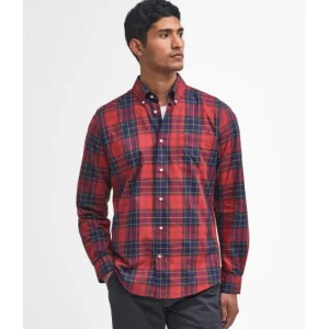 J Barbour + Son Ltd Shirts*Barbour Wetheram Tailored Fit Shirt - Red