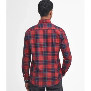 J Barbour + Son Ltd Shirts*Barbour Wetheram Tailored Fit Shirt - Red