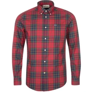 J Barbour + Son Ltd Shirts*Barbour Wetheram Tailored Fit Shirt - Red