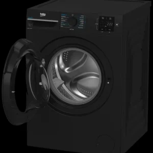 Beko Washing Machines/Freestanding Washing Machines*BMN3WT3841B 8kg 1400 Spin RecycledTub Washing Machine - Black