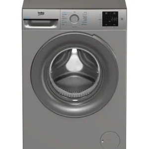 Beko Washing Machines/Freestanding Washing Machines*BMN3WT3841S 8kg 1400 Spin RecycledTub Washing Machine - Silver