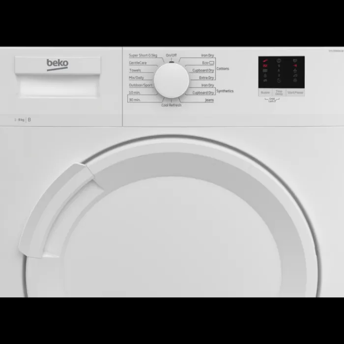 beko_dtlcew_kg_condenser__0.webp Beko Tumble Dryers/Freestanding Tumble Dryers*DTLCE80041W 8kg Condenser Tumble Dryer - White