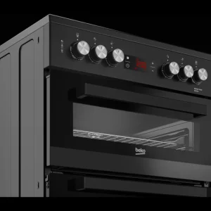 Beko Freestanding Cookers*EDC634K 60cm Double Oven Electric Cooker with Ceramic Hob - Black