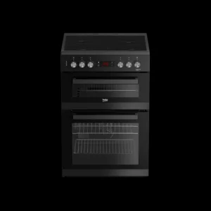Beko Freestanding Cookers*EDC634K 60cm Double Oven Electric Cooker with Ceramic Hob - Black