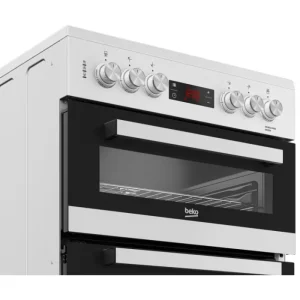 Beko Freestanding Cookers*EDC634W 60cm Double Oven Electric Cooker with Ceramic Hob - White