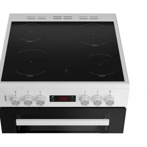 Beko Freestanding Cookers*EDC634W 60cm Double Oven Electric Cooker with Ceramic Hob - White
