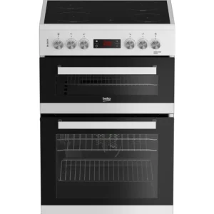 Beko Freestanding Cookers*EDC634W 60cm Double Oven Electric Cooker with Ceramic Hob - White