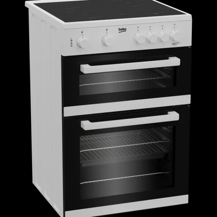 beko_etcw_cm_twin_cavity__0.webp Beko Freestanding Cookers*ETC611W 60cm Twin Cavity Electric Cooker with Ceramic Hob - White