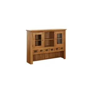 Besp Oak Furniture*NB002H 6 Drawer 2 Door Hutch