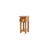 Besp Oak Furniture*SAL022-V Tall Side Table with 1 Drawer & Shelf
