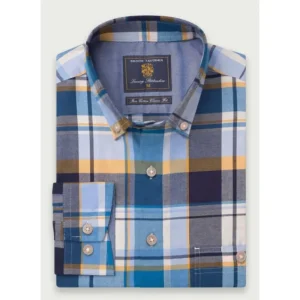 Brook Taverner Shirts*Long Sleeve Plaid Check Shirt