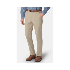Brook Taverner Trousers*Tailored Fit Chino - Stone