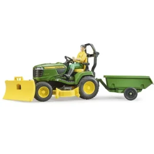 Bruder Bruder*John Deere Lawn Tractor + Trailer + Gardener 62104