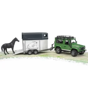 Bruder Bruder*Land Rover Defender + Horse Trailer 02592