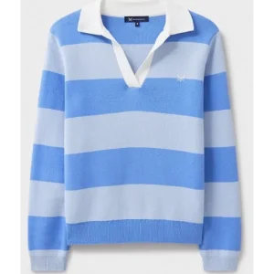Women Crew Clothing Company Jumpers & Cardigans*Crew Knitted Rugby Jumper - Blue Stripe