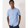 Crew Clothing Company Shirts*Crew Short Sleeve Linen Shirt - Heritage Sky White