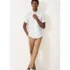 Crew Clothing Company Shirts*Crew Short Sleeve Linen Shirt - Heritage White