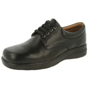 D B Shoes Ltd Shoes | Wide Fitting*DB Shoes Bob Men's Shoe - Black