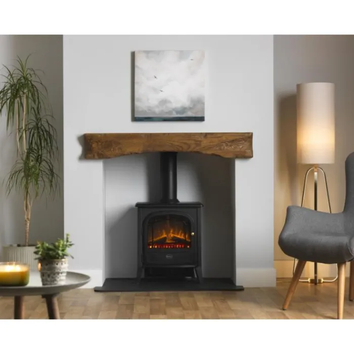 dimplex_clbe_club_optifla_1.webp Dimplex Woodburner And Multifuel Stoves*CLB20E Club Optiflame Electric Stove 2kW