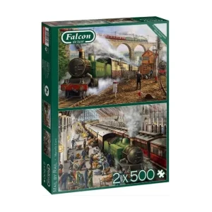 Falcon Construction Sets*Jigsaw - Mail By Rail 2 x 500 Piece