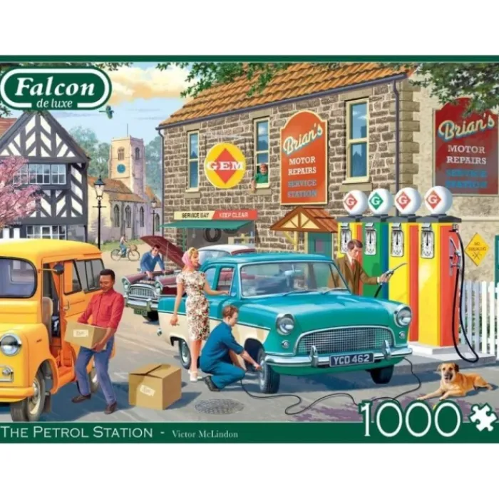 falcon_jigsaw__the_petrol_1.webp Falcon Construction Sets*Jigsaw - The Petrol Station 1000 Piece