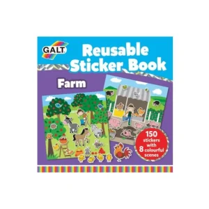 JAMES GALT + SONS Galt Toys*Galt Reusable Sticker Book Farm