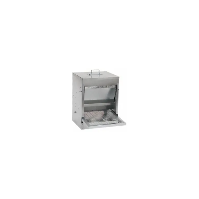 galvanised_poultry_treadl_0.webp TONY MITCHELL LTD Small Animal*Galvanised Poultry Treadle Feeder 10kg