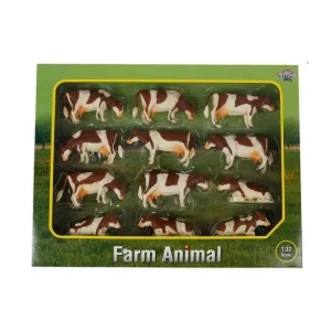 GLOBE FARMING Globe Farming*- Cows Brown + White 12 Piece