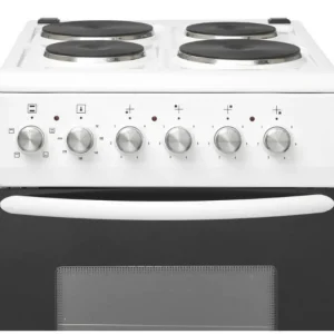 Haden Freestanding Cookers*HES050W 50cm Electric Cooker with Solid Plate Hob - White